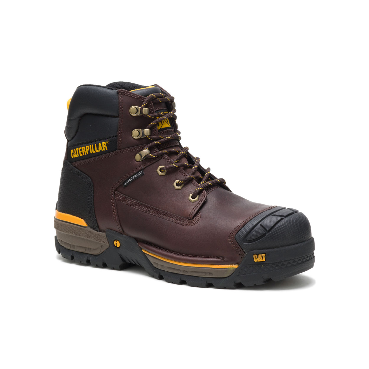 Caterpillar Men's Excavator Safety Boots Brown CAT-51098